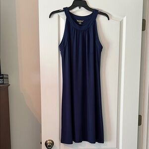Tommy Bahama Beautiful Navy Midi Dress  EUC  Size S/P
